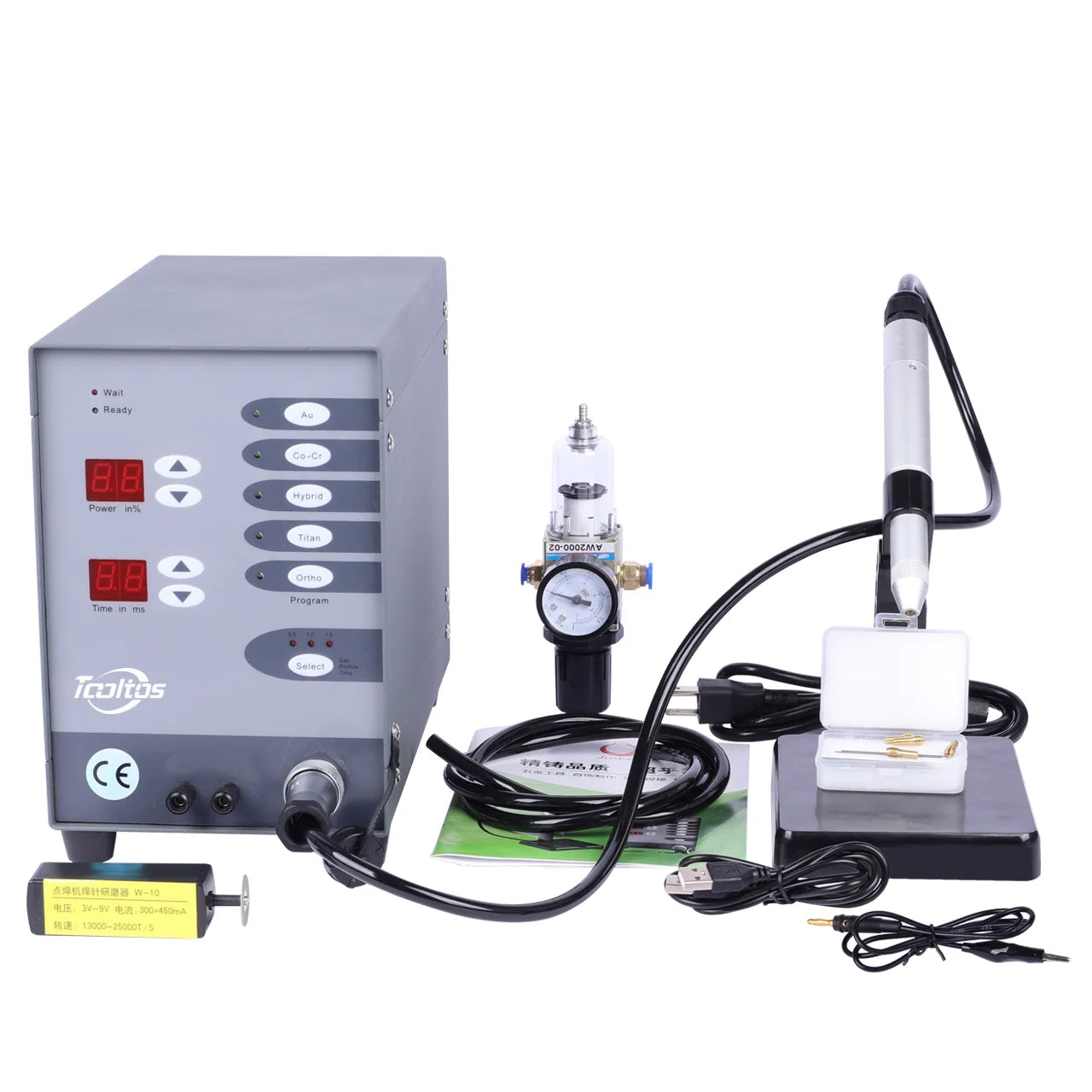 100W Tooltos Automatic CNC Pulse Argon Arc Tig Jewelry Spot Soldering Machine,110/220V