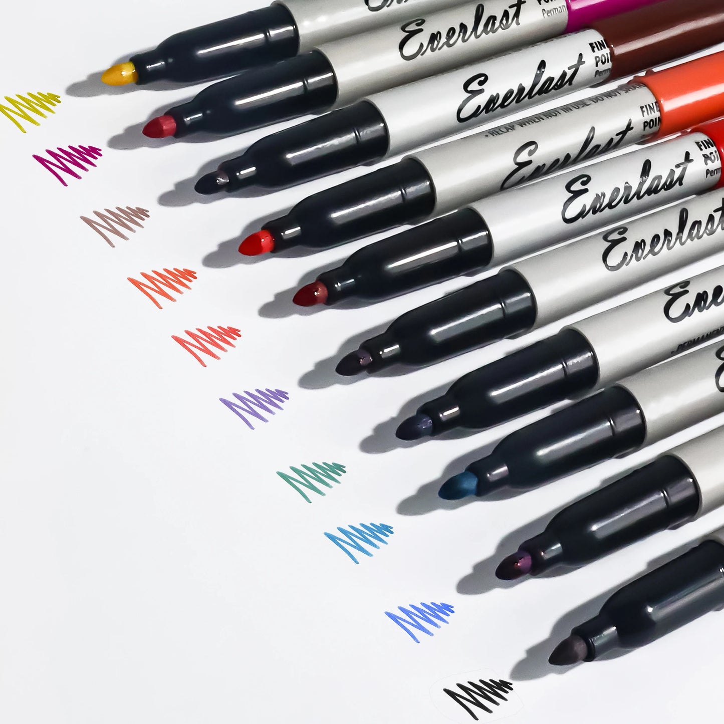 20/40/60-Pack Waterproof  Dual-Tip Permanent Markers, Quick-Drying, Waterproof & Smudge-Proof, for Office Marking, Note-Taking,