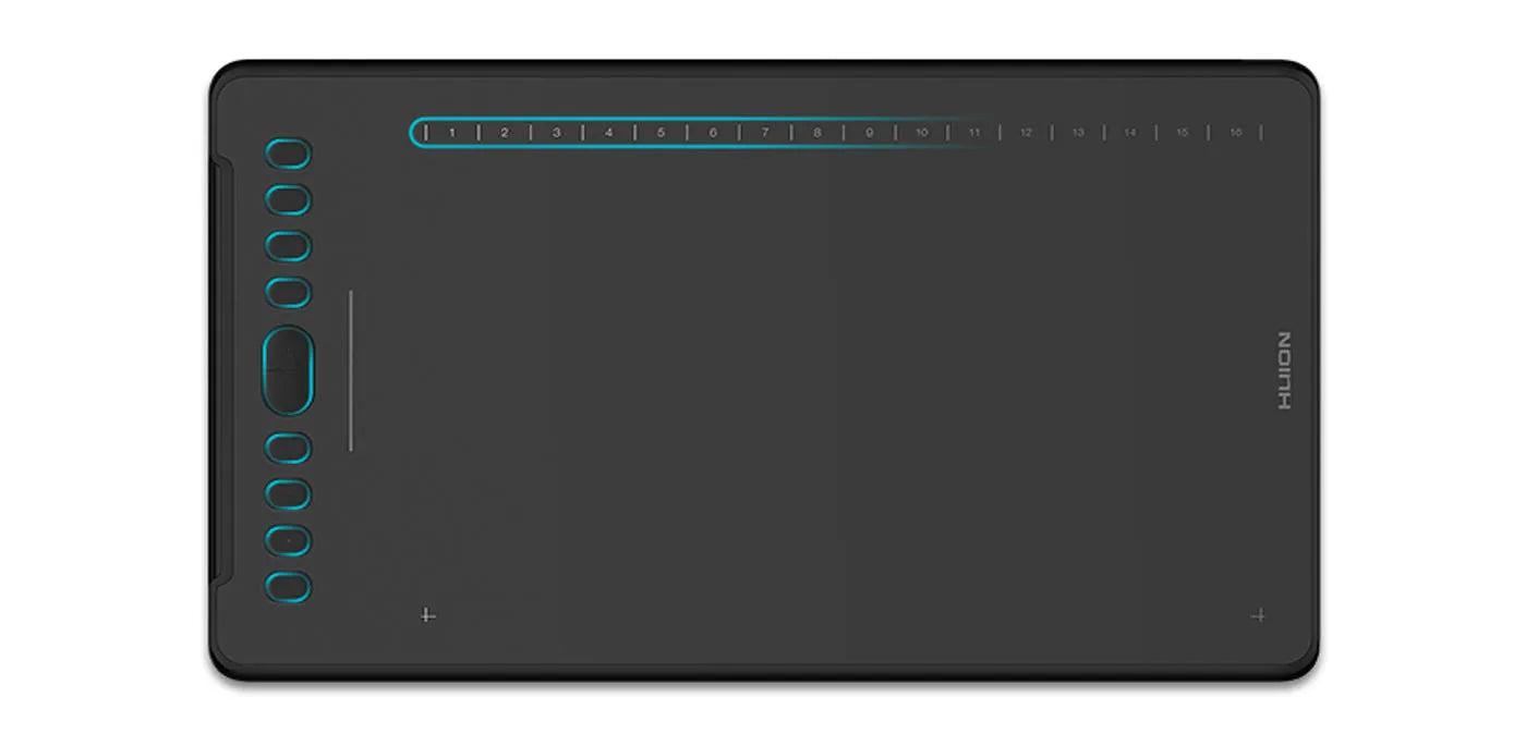 HUION H1161 Digital Tablet Graphics Drawing Tablet Battery-free Pen Stylus with Tilt Function Support Android Win and Mac Device