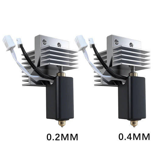 Upgrade Ceramic Hotend 0.2/0.4/0.6/0.8mm Assembled Extruder Hotend Kit for Elegoo Centauri Carbon Hot end / Centauri Nozzle