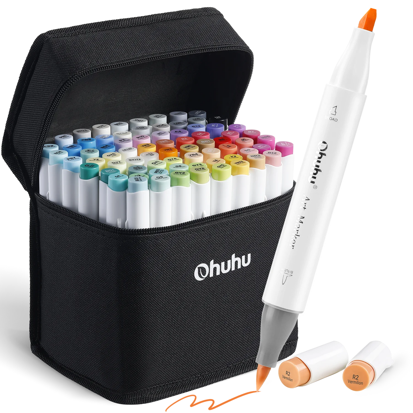 Ohuhu Honolulu 72 Colors Marker Pen Set