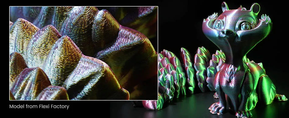 JAYO Silk PLA+ Rainbow 3D Filament 1.75mm SILK PLA plus Dual & Triple Color 3D Printer Filament Neatly Wound 1.1kg 2Rolls/set