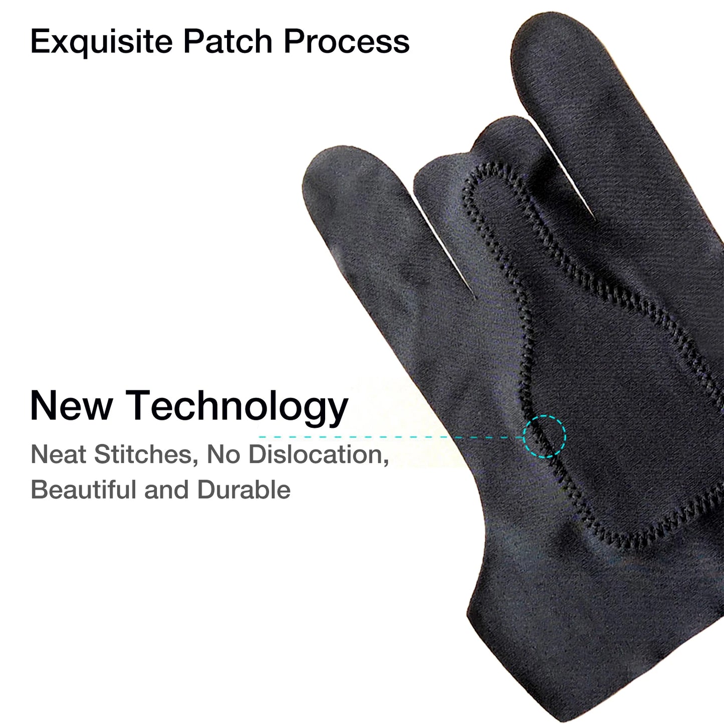 Two-fingers Artist Anti-touch Glove For Drawing Tablet Right Left Hand Glove Anti-Scratch For IPad Screen Board Finger Sleeve