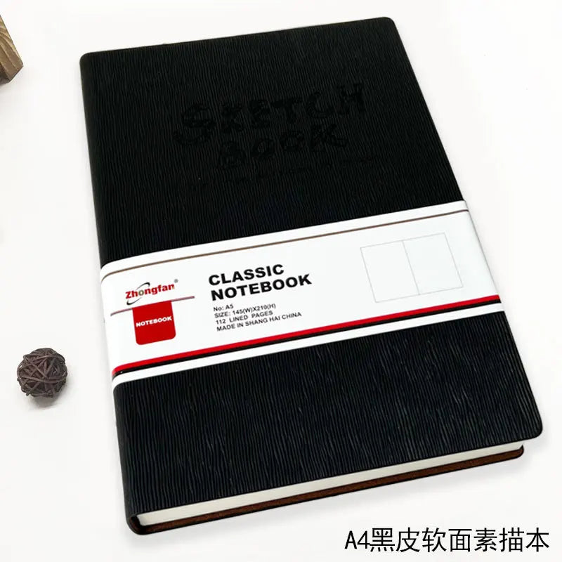 A4/A5 Super Thick Sketchbook 112 Sheets/224 Pages Writing Smoothly Not Easy Falling Pages for Watercolor Sketching Notes