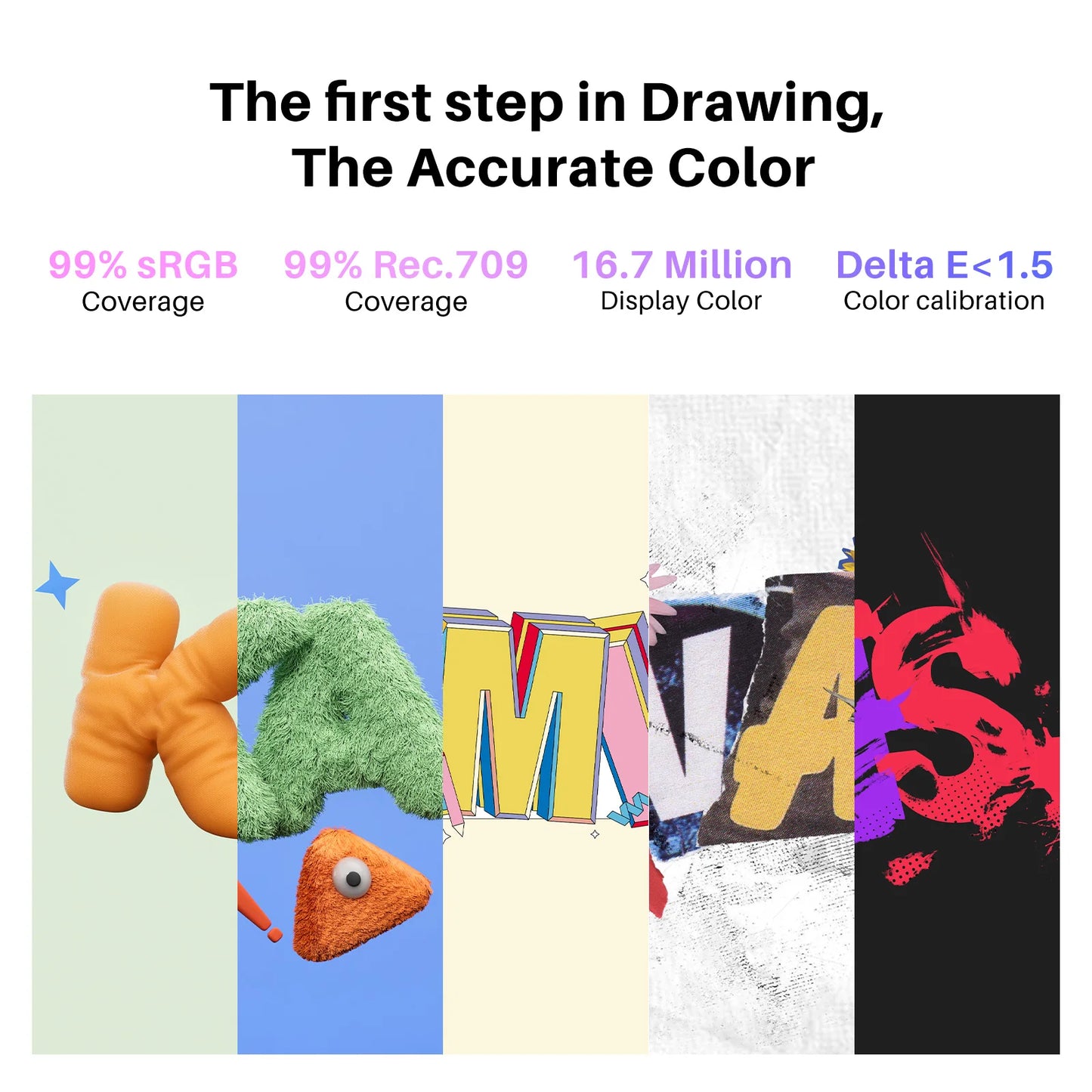 Huion Kamvas 13 Gen 3 Drawing Display 13.3" Art Tablet+Anti-sparkle Canvas Glass, 99% sRGB, PenTech 4.0 16384 Pen Pressure