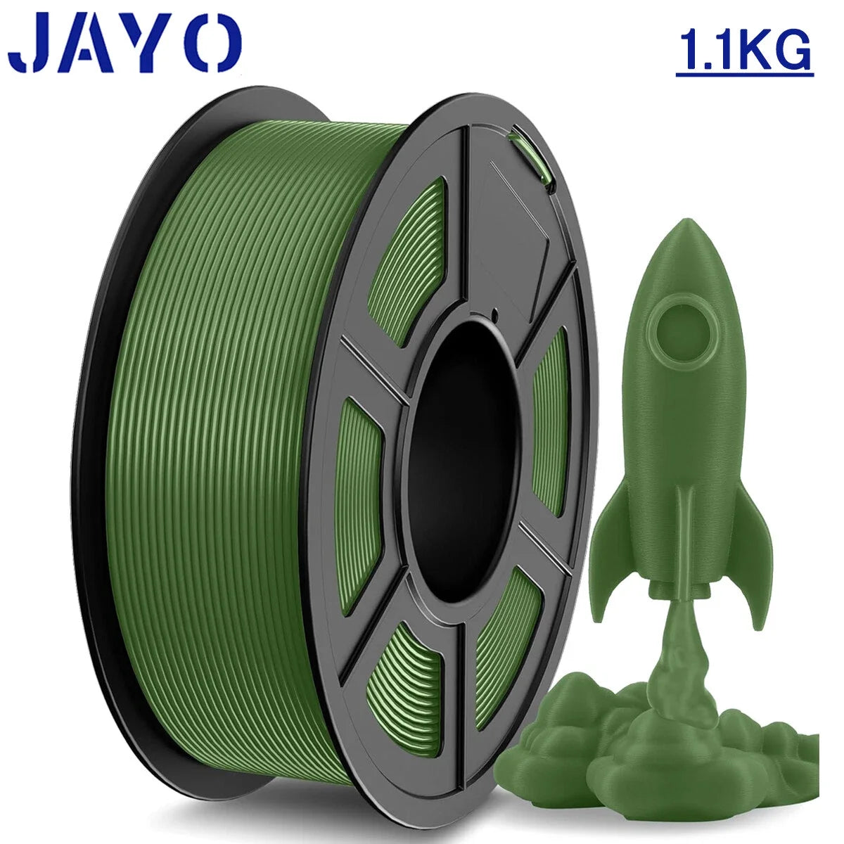 JAYO 1100G 3D High Speed PLA Filament 1.75mm HS PLA  Filament 600mm/s For Bambu FDM 3D Printer Neatly Wound 3D Printing Material