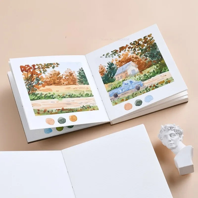 300g Watercolor Paper Mini Drawing Book Travel Sketching, Notebook, Drawing Art Paper Sketchbooks Art Supplies