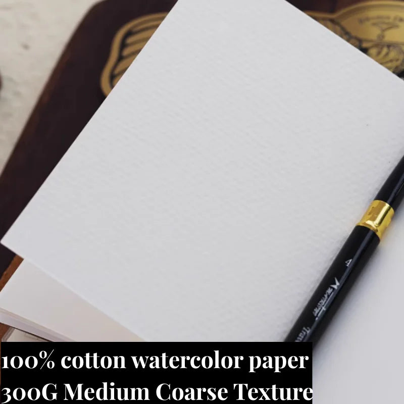 100% BAOHONG Cotton Pulp Retro Watercolor Book 300G