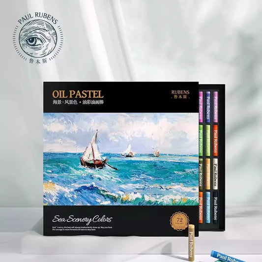 Paul Rubens Soft Seascape/Flower Oil Pastel Set 72 Colors Professional Graffiti Crayon Pastels for Painting Art Supplies