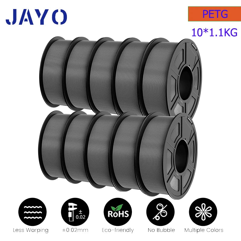 JAYO pla plus PETG high-speed matte PETG APLA 10Rolls  filament 175mm no bubbles smooth multiple colors optional