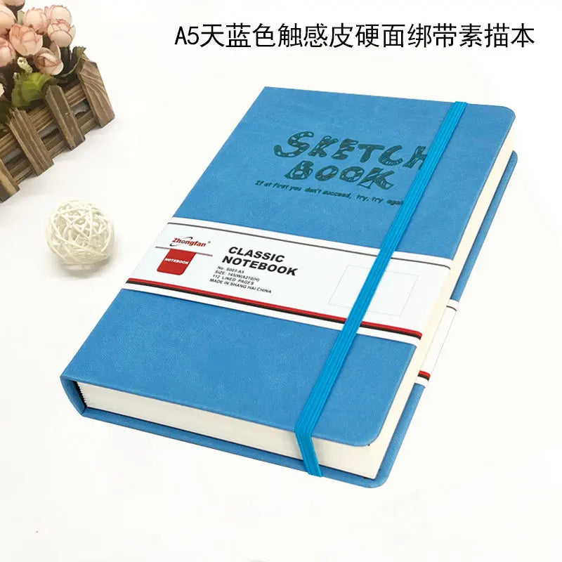 A4/A5 Super Thick Sketchbook 112 Sheets/224 Pages Writing Smoothly Not Easy Falling Pages for Watercolor Sketching Notes