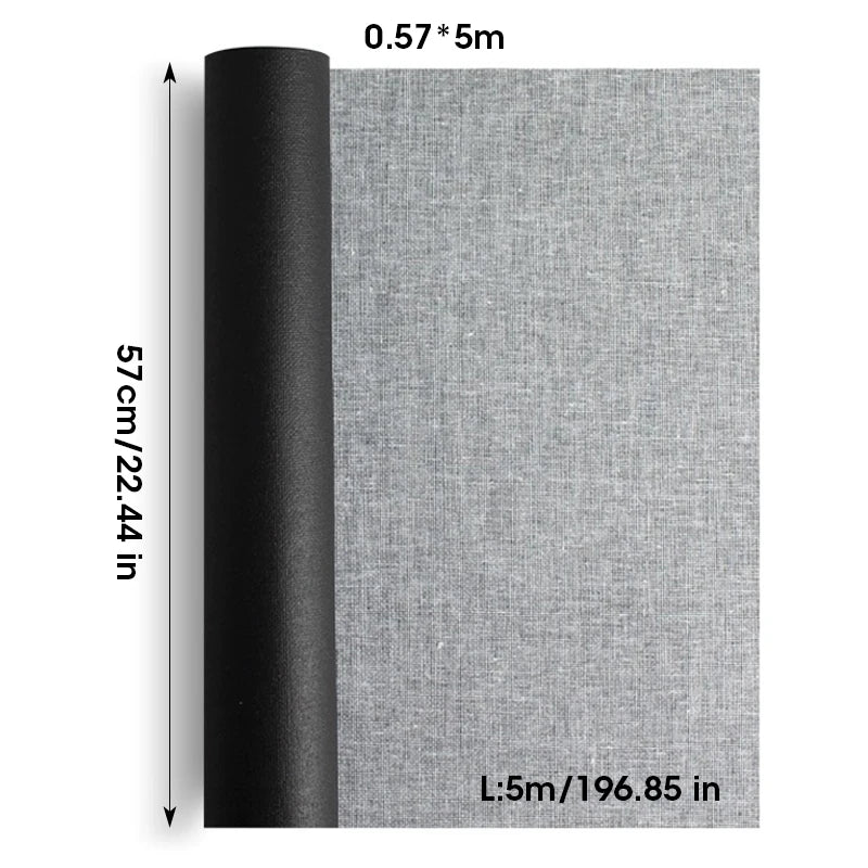 5M/Roll Cotton Canvas Roll, White Black Blank Specialized Suitable for Oil Painting, Acrylic Pigments,27,37,47,,57,67,77,87cm Wide