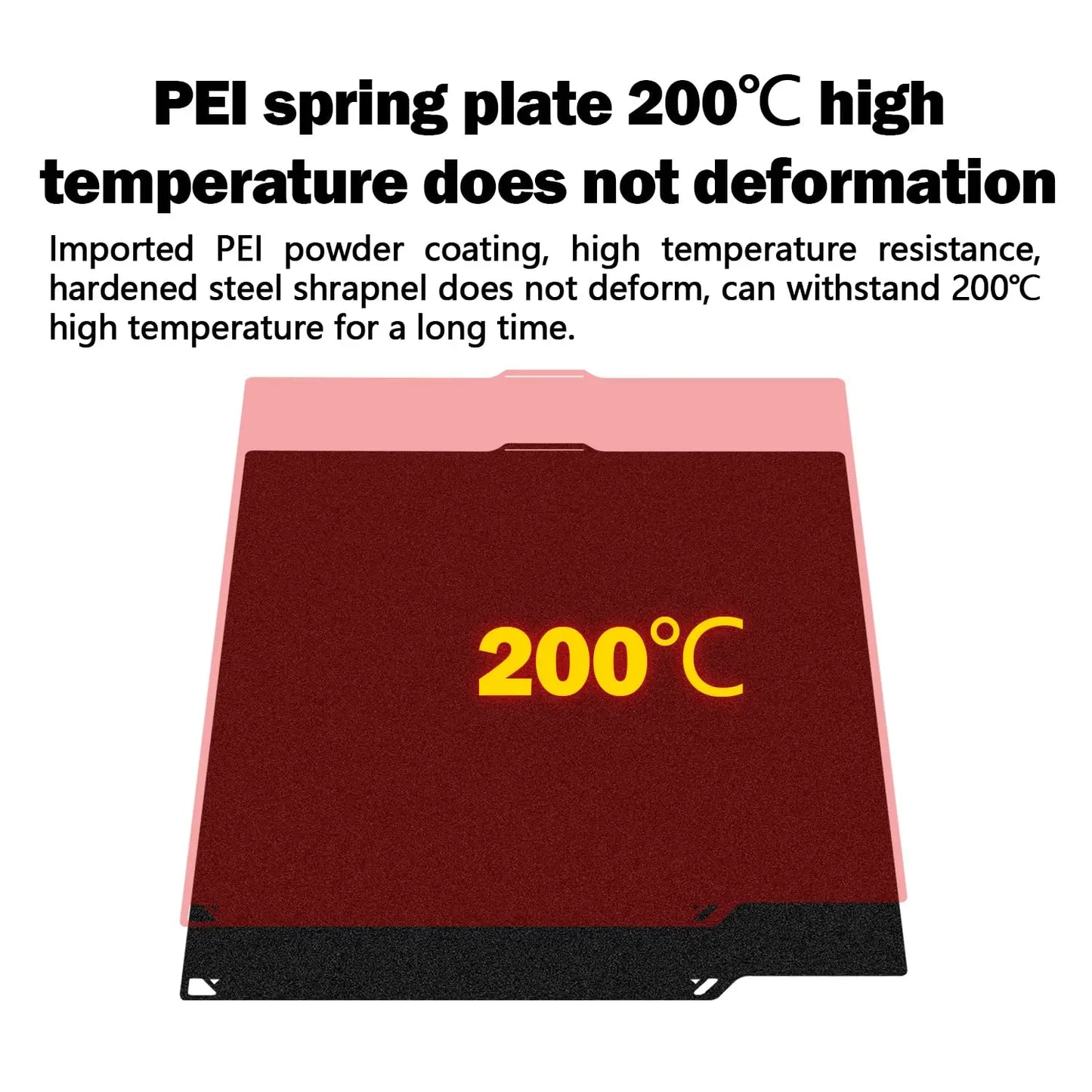 Centauri Carbon Build Plate for Elegoo Centauri 260x271mm 3D Printer Double Sided Textured Platform Surface PEI Sheet Platform