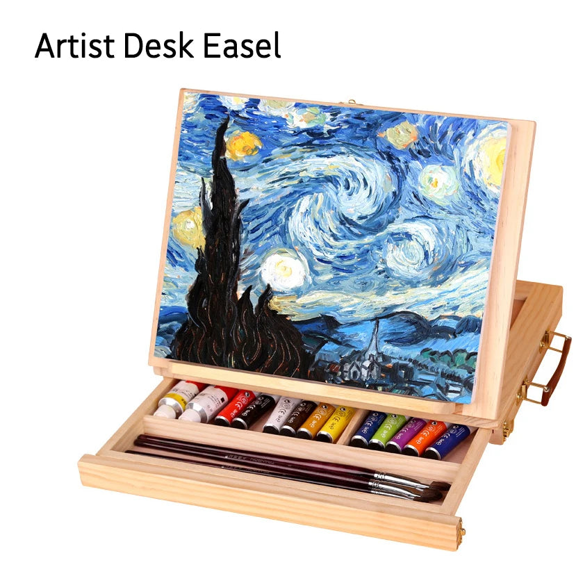 Portable Creative Wooden Easel Painting Easel for Artist