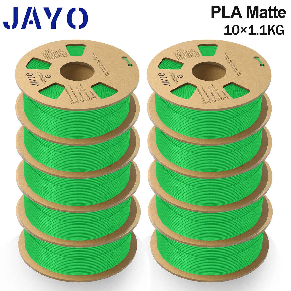 JAYO 3D Printer part PETG/PLA Meta/PLA/SILK/PLA PLUS/TPU Filament 1.75mm for 10Rolls FDM 100% No Bubbel craft part DIY Materials