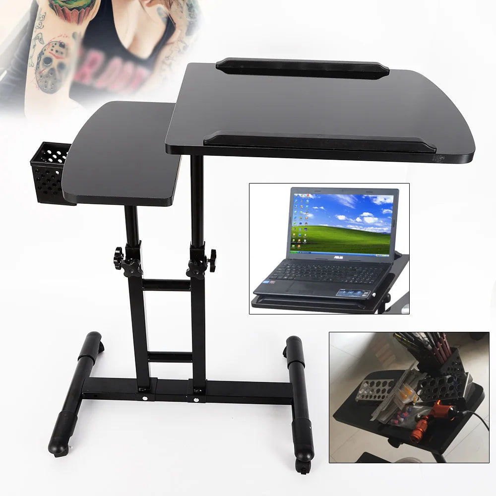 Adjustable Tattoo Tray Rolling Work Station for Drawing and Equipment Supply Workbench