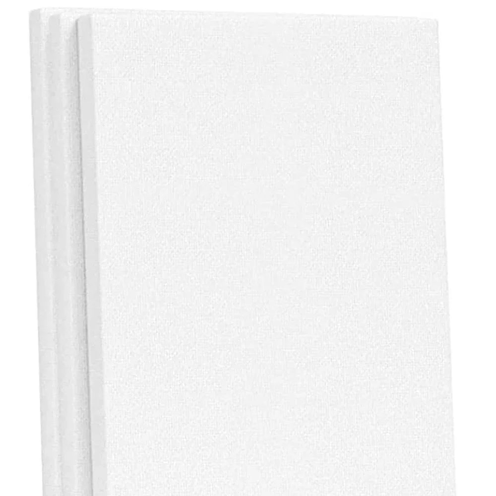 5pcs White Blank Square Artist Canvas Wooden Board Frame Cotton Artist Canvas Boards for Oil Painting Acrylic Watercolor