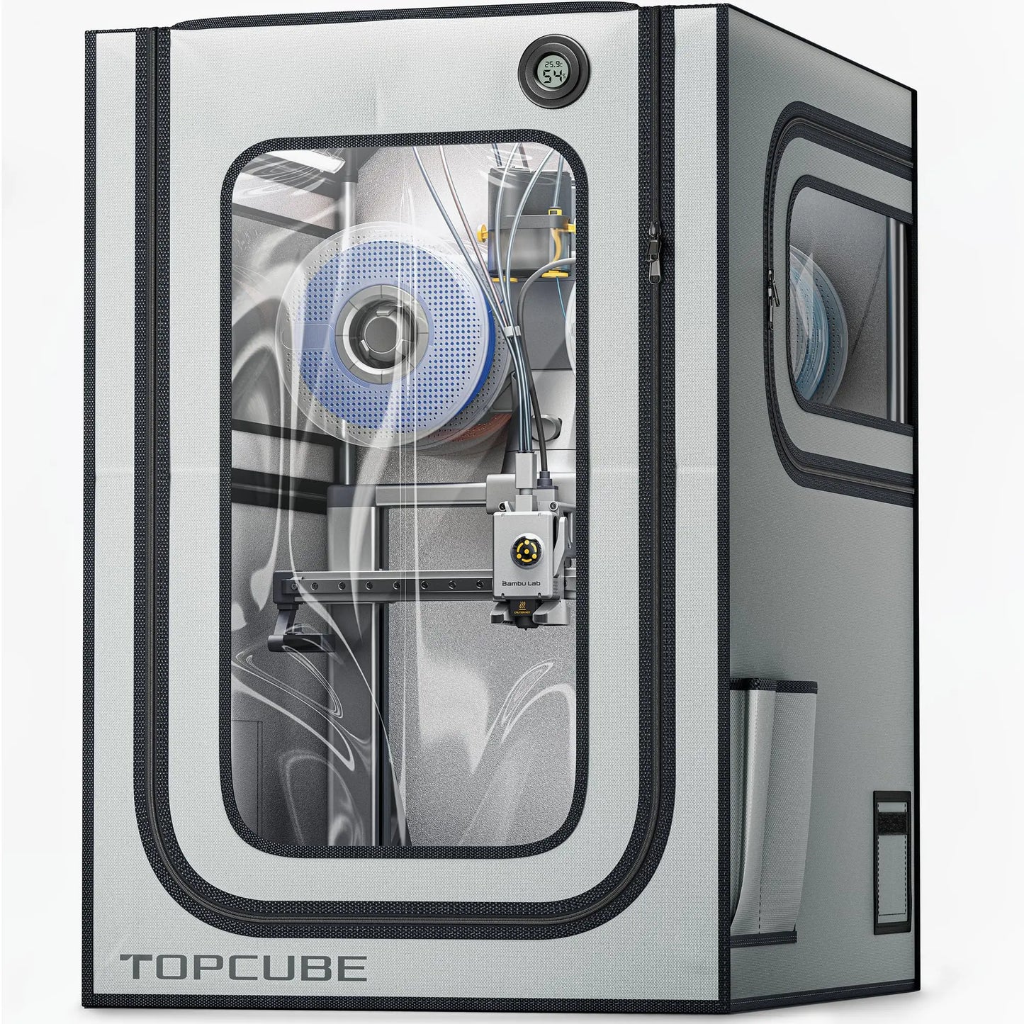 3D Printer Enclosure For Bambu A1 3D Printer fireproof 3D printer House Cover with LED light Constant Temperature