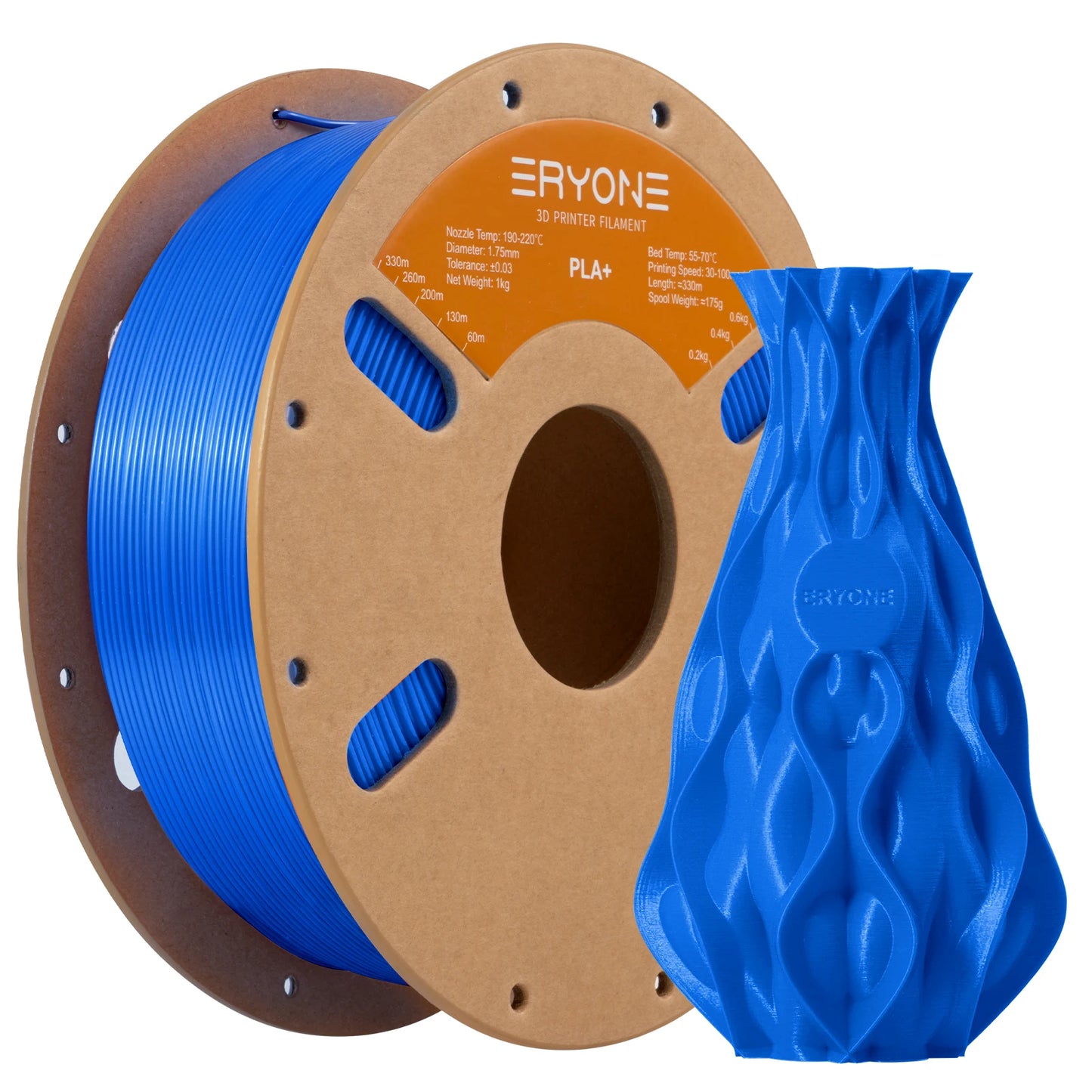 ERYONE 1KG PLA Plus Premium Filament 1.75mm 3D Print, Multicolor Available,1kg pla+ filament,1kg/spool