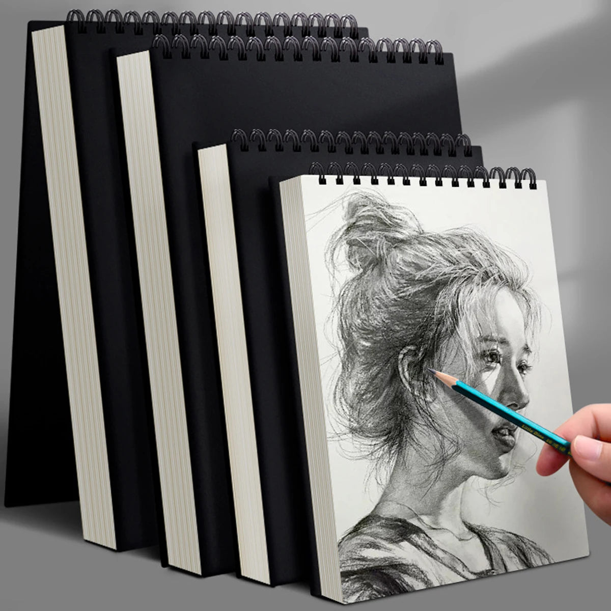 1 Pack 30-Sheets ,Sketch Book, Top Spiral Bound Sketch Pad, Acid Free Art Sketchbook Artistic Drawing Painting Writing Paper For