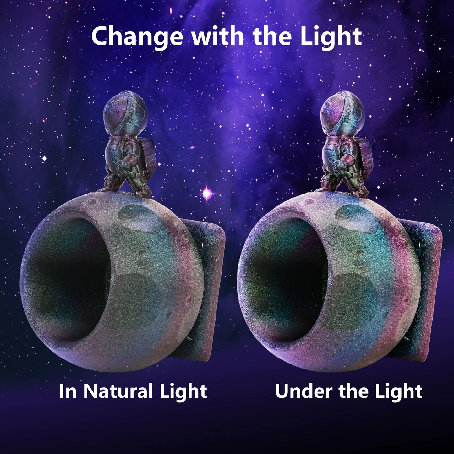 ERYONE 1/5KG Burnt Color Rainbow PLA Filament 3D Print 1.75mm +/-0.03mm, Multicolor Available,1kg/spool