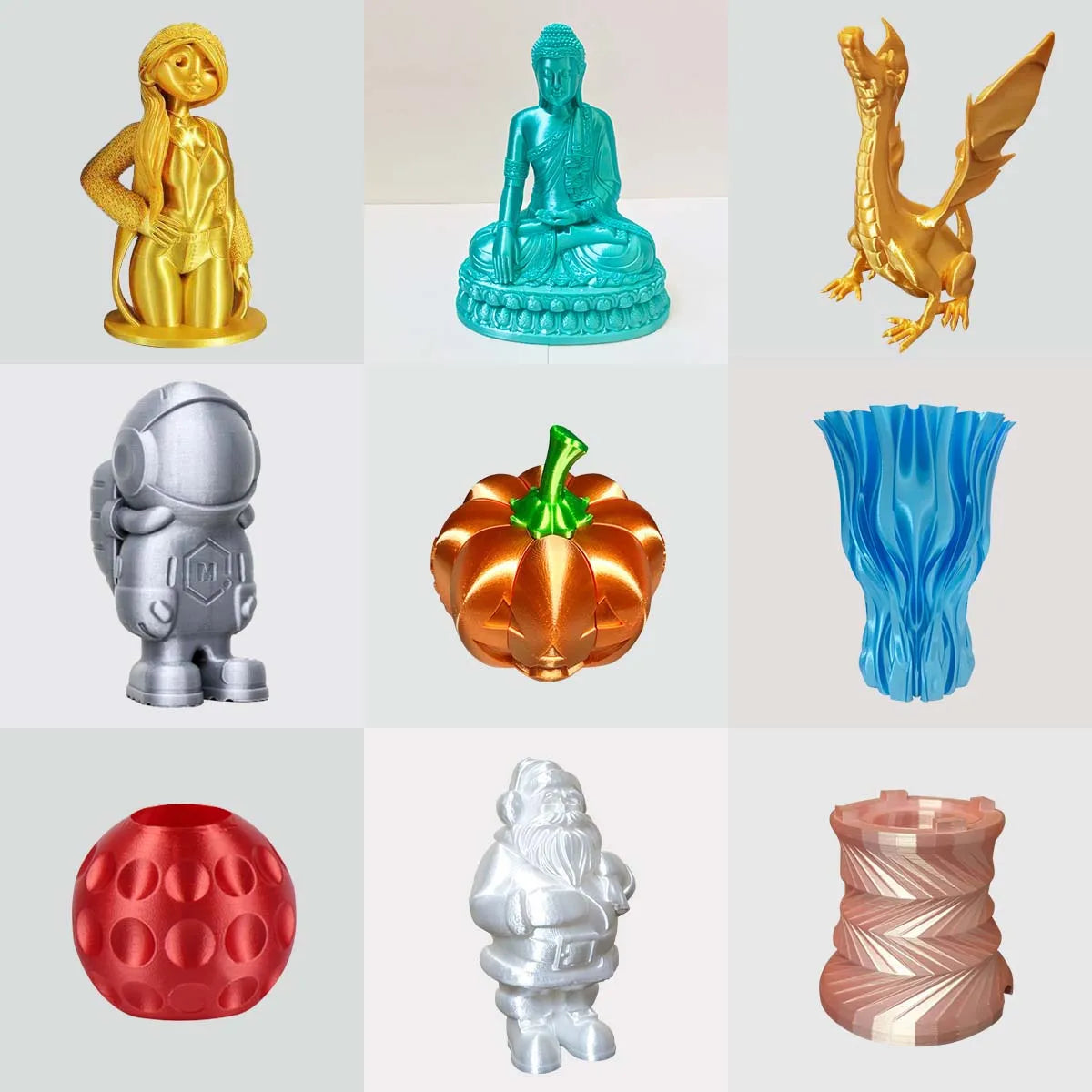 SUNLU 1KG PLA SILK Filament 3D Printer Filament Texture Tangle free 100% no bubble with Vacuum packing Various colors available