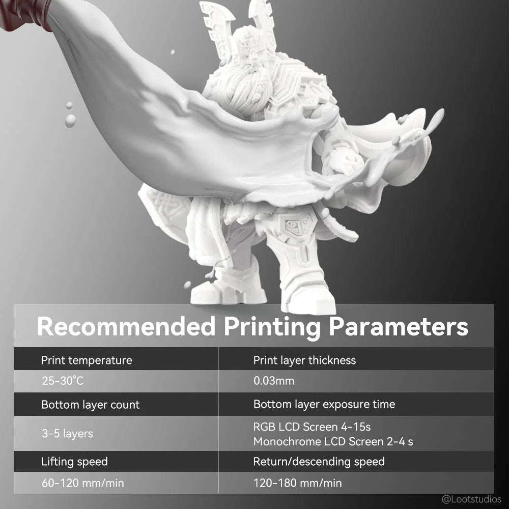 SUNLU Standard 3D Printer Resin 10KG 405nm Low Odor High Precision Photopolymer UV Resin For Most LCD 3D Printing Material