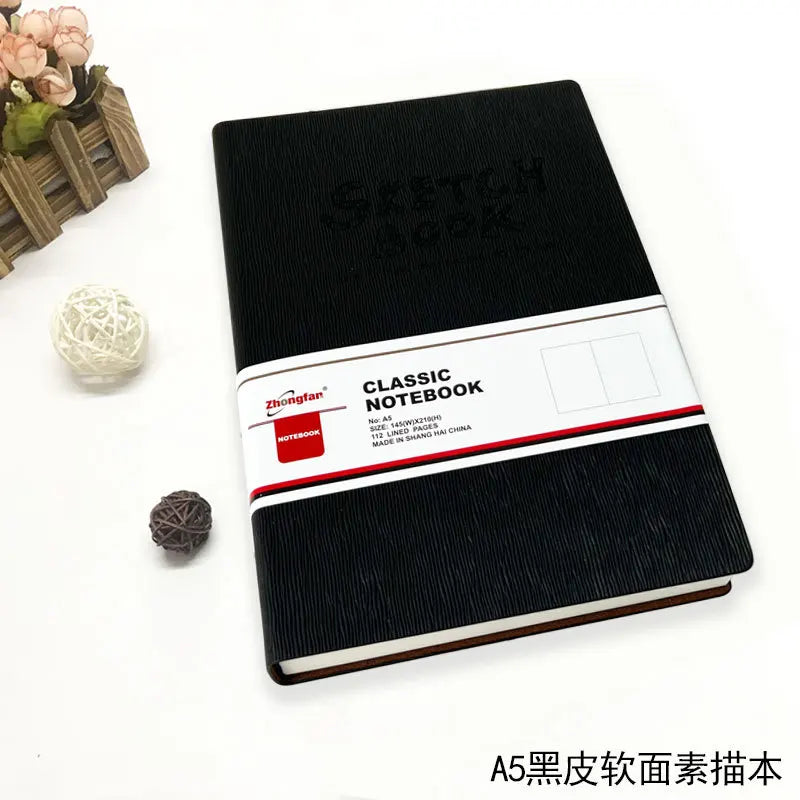 A4/A5 Super Thick Sketchbook 112 Sheets/224 Pages Writing Smoothly Not Easy Falling Pages for Watercolor Sketching Notes