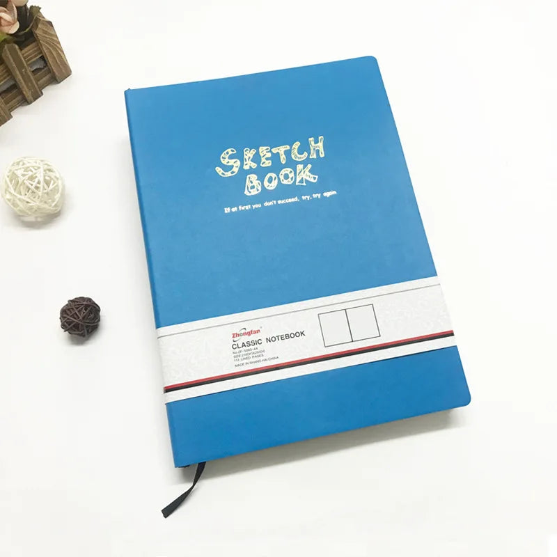 A4/A5 Super Thick Sketchbook 112 Sheets/224 Pages Writing Smoothly Not Easy Falling Pages for Watercolor Sketching Notes