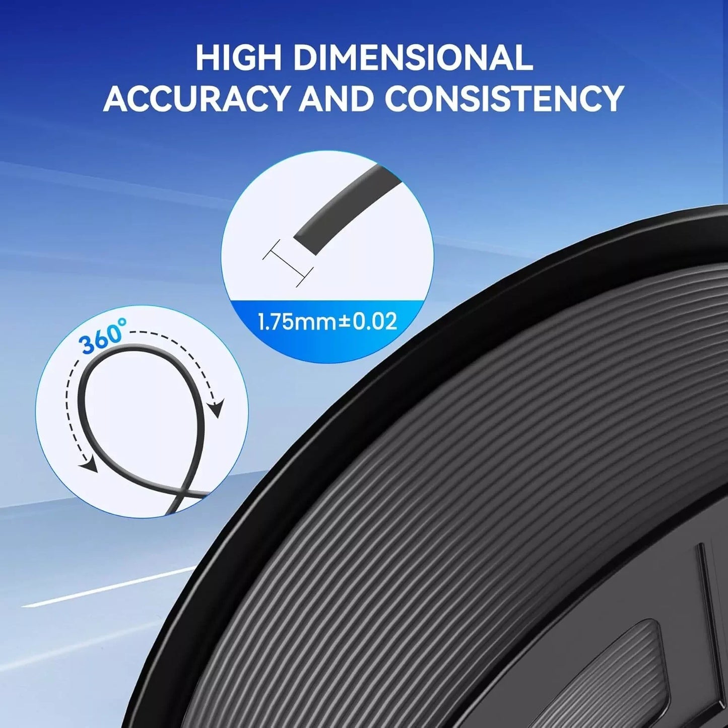 JAYO 1100G 3D High Speed PLA Filament 1.75mm HS PLA  Filament 600mm/s For Bambu FDM 3D Printer Neatly Wound 3D Printing Material