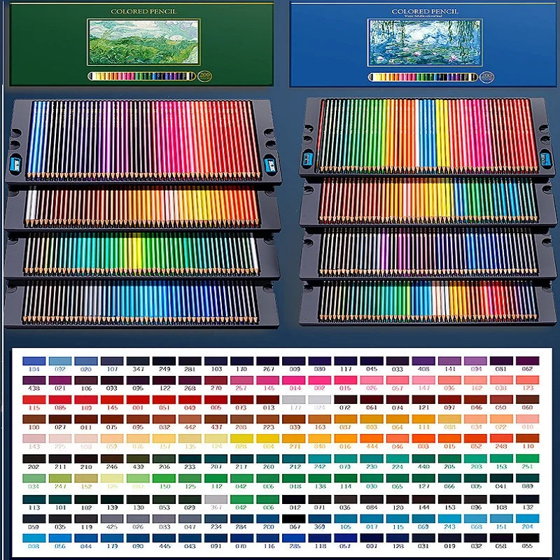 48/72/120/150/200 Colores Oily/Water Colored Pencil Watercolor Lapics Painting School Stationary Art Supplies Specialty