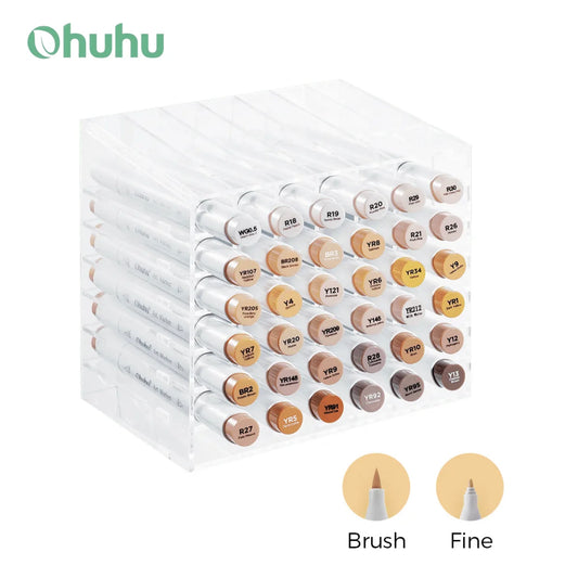 Ohuhu Honolulu 36 Skin tone Colors Marker Pen Set