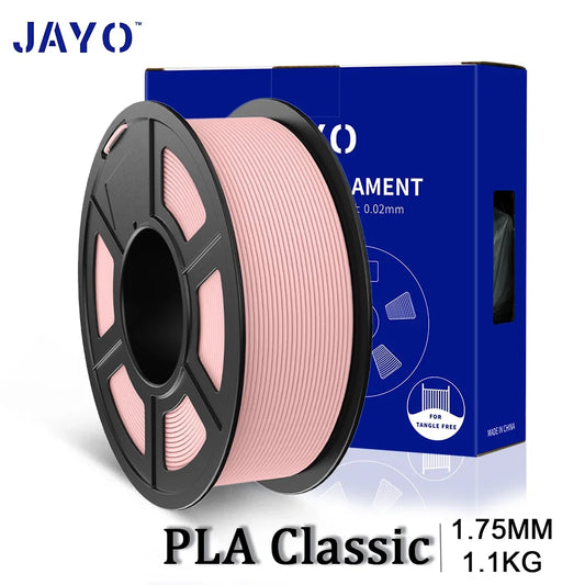 JAYO 3D Printer PLA Classic Filament 1.75mm+/-0.02mm 300-600mm/s Print Range High Flow Speedy PLA 3D Printer Filament for 3D