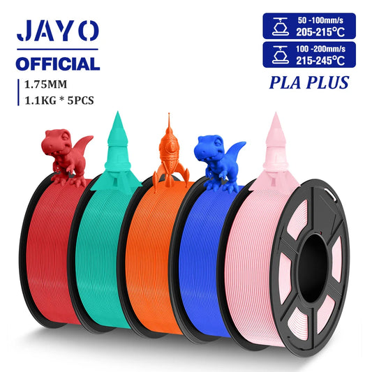 JAYO PLA plus 1.75mm PLA+ 3D Printer Filament Neatly Wound 3D Filament PLA For FDM 3D Printer Macarone Color Materials