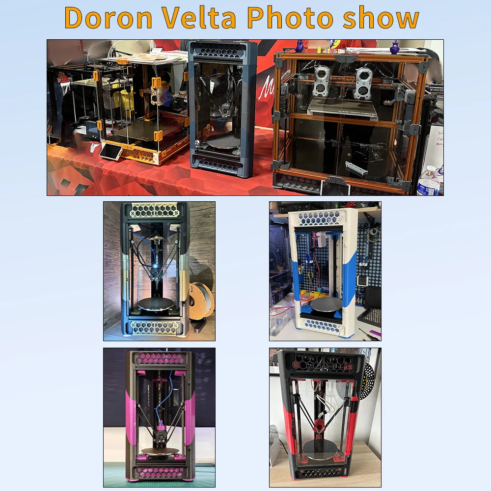 FYSETC Doron Velta 3D Printer High Quality 3D Printer Parts with All Metal Sherpa Extruder DIY Delta Kit