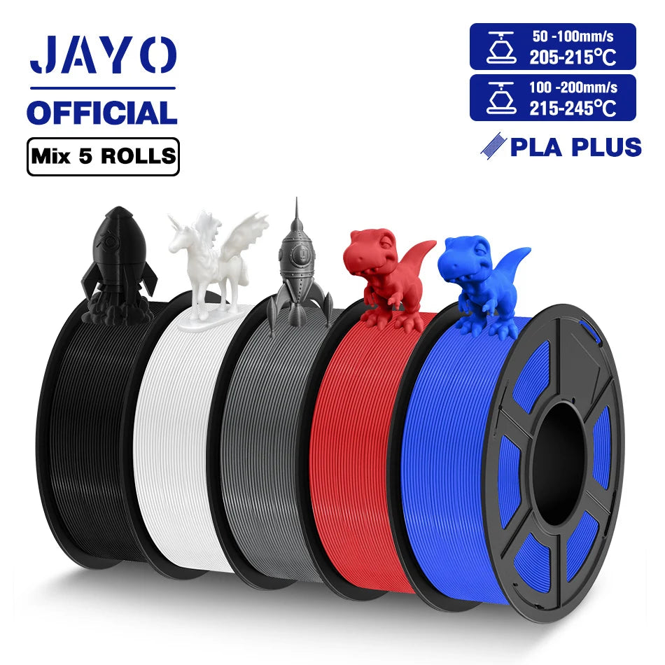 JAYO PLA plus 1.75mm PLA+ 3D Printer Filament Neatly Wound 3D Filament PLA For FDM 3D Printer Macarone Color Materials