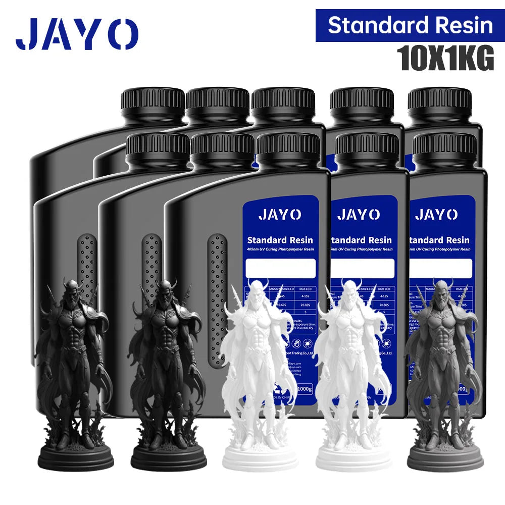 JAYO 5KG&10KG 3D Printer Standard Resin 405nm UV Resin For LCD 3D Printer Material For Printing Easy to Print Good Precision
