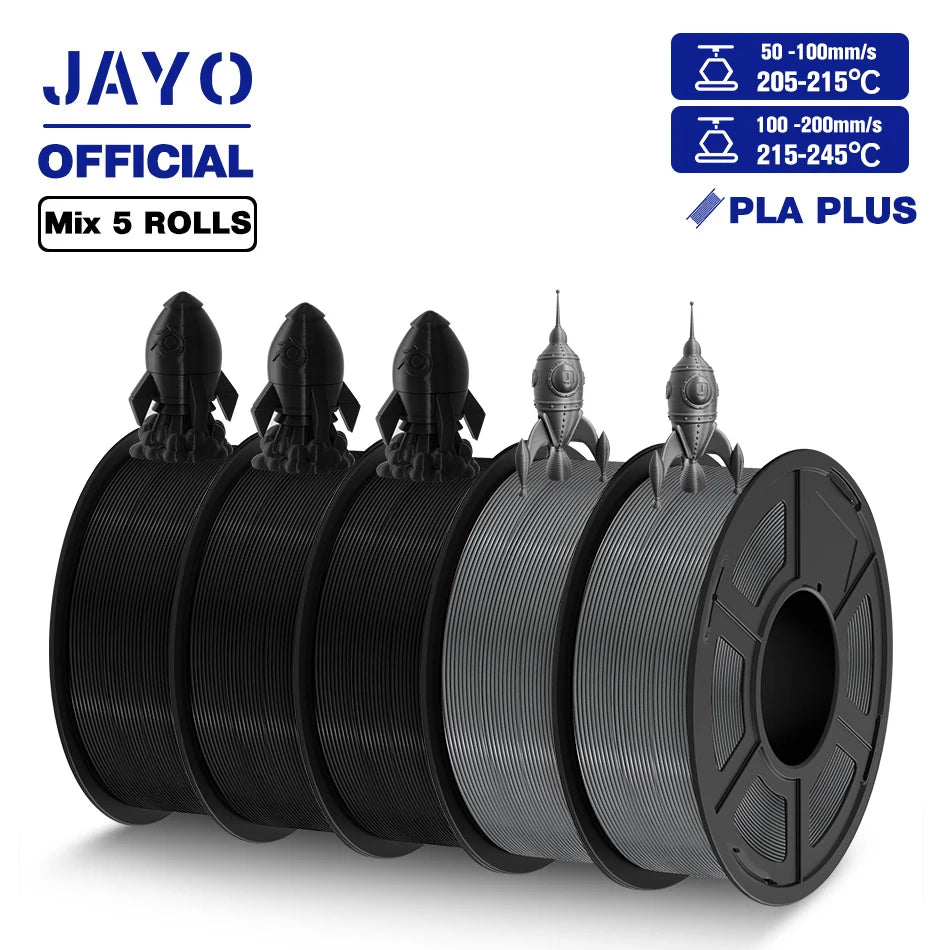 JAYO PLA plus 1.75mm PLA+ 3D Printer Filament Neatly Wound 3D Filament PLA For FDM 3D Printer Macarone Color Materials