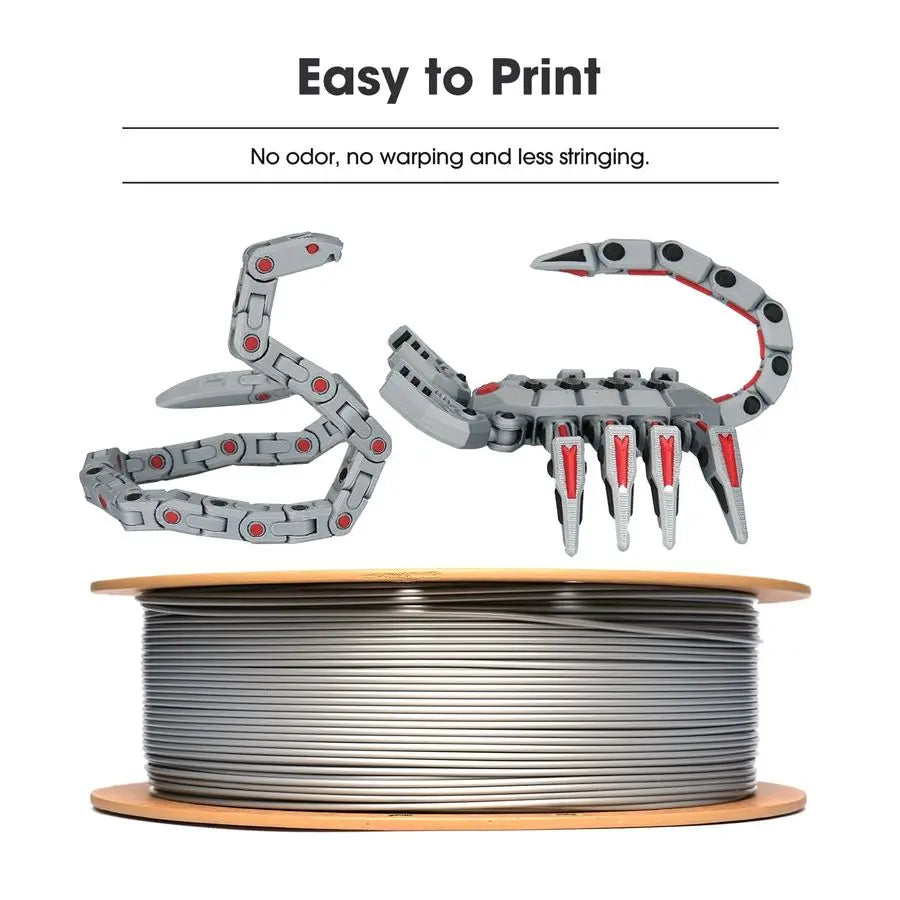 PLA Basic Filament 1.75mm, 3D Printer Filament High Speed PLA for Fast Printing, 1KG Spool, 4 Spools 3D Printer Filament, Blue