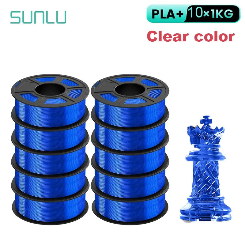 SUNLU 10KG 3D Filament PLA /PLA PLUS Filament 10kg 22 lbs 1.75mm 3D Printer Filament Environmentally friendly High strength PLA