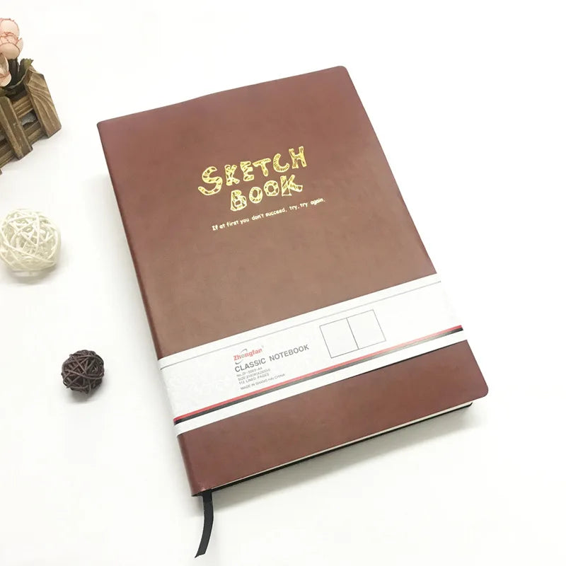 A4/A5 Super Thick Sketchbook 112 Sheets/224 Pages Writing Smoothly Not Easy Falling Pages for Watercolor Sketching Notes