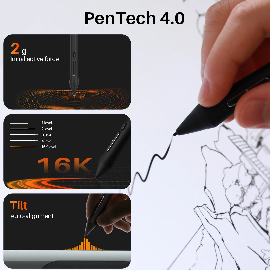 Huion 27 Inch 4K Professional Design Digital Pen Graphic Tablet with Screen Tablet Graphic Drawing Kamvas Pro 27