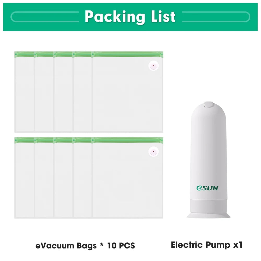 eSUN Storage Bag Kit 3D Printing Silk PLA PETG TPU Filament Sealed Vacuum Keep Dry Avoid Moisture for 3D Printer Spools