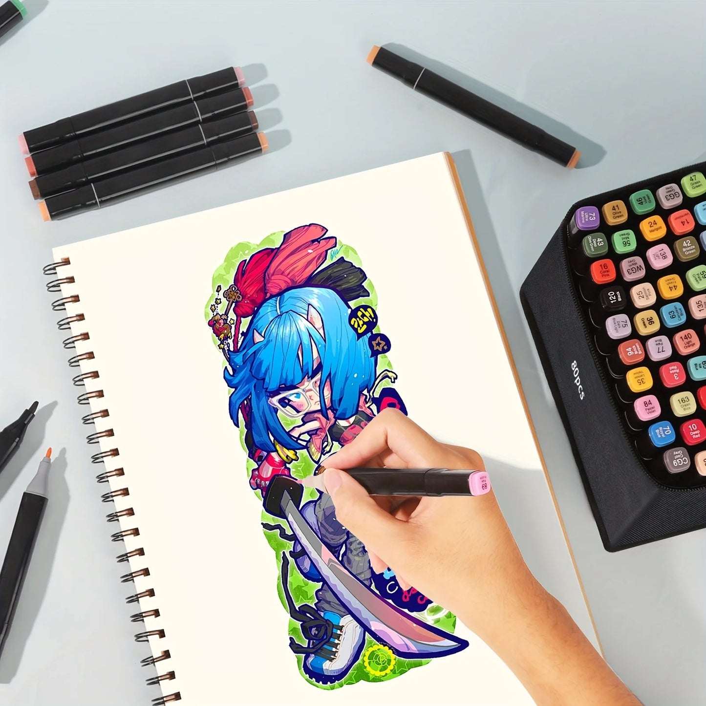 Professional Permanent Sketch Markers 80/120/168 Colors