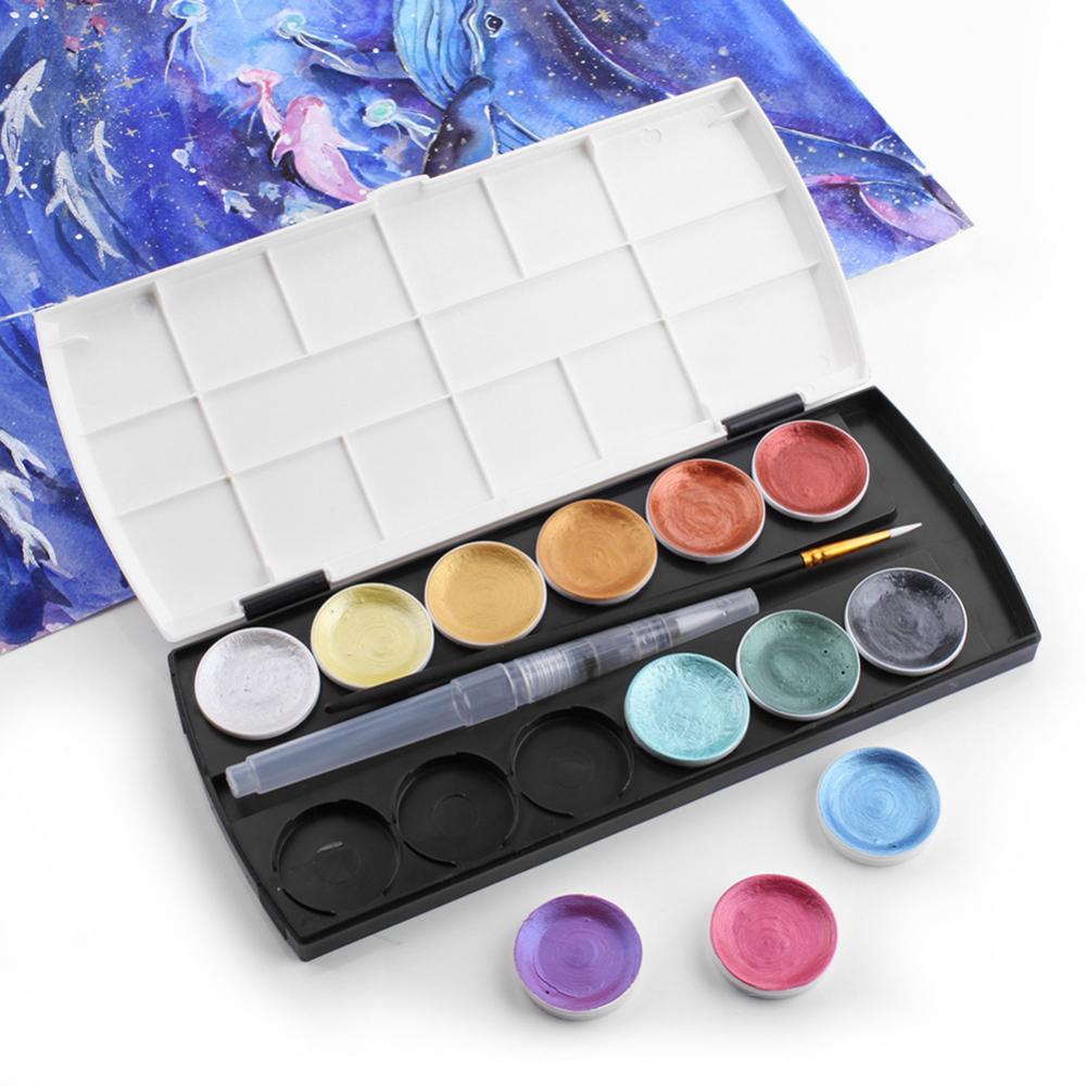 12 Colors Watercolor Paint for Painting Professional Water Color Drawing Set with Detachable Palette Back to School Art Supplies