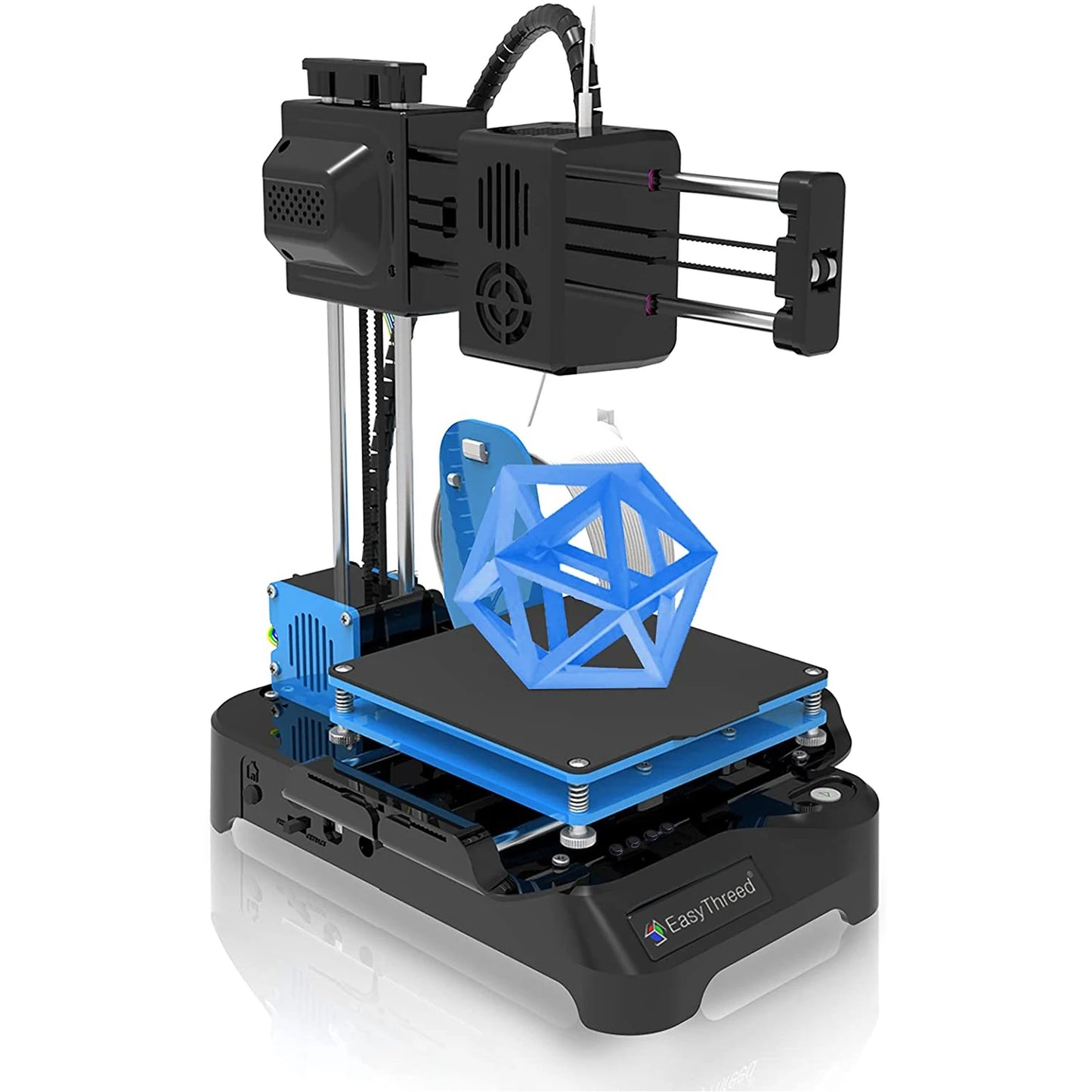 K7 Supper Mini Desktop Small 3D Printer 10*10*10cm No Heated Bed One-Key Printing with TF Card 3D Printe Machine Gift EasyThreed