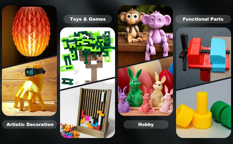 JAYO 1100G 3D PLA Matte Printer Filament 1.75mm Neatly Wound PLA Filament with Matte Finish Print with 99% FDM 3D Printer &Pen