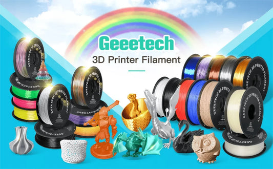 GEEETECH 10Kg In One Box Matte/PETG/Silk PLA/TPU/ABS 3D PLA Filament 1.75mm Spool Wire For 3D Printer Material,Safety