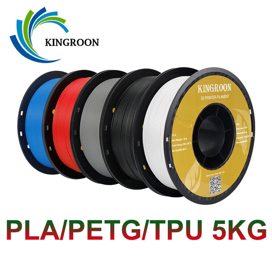 5KG PLA PETG TPU Filament 1.75mm High Quality 3D Printing Material Degradable Eco-friendly For 3D Printer Plastic 5 Rolls