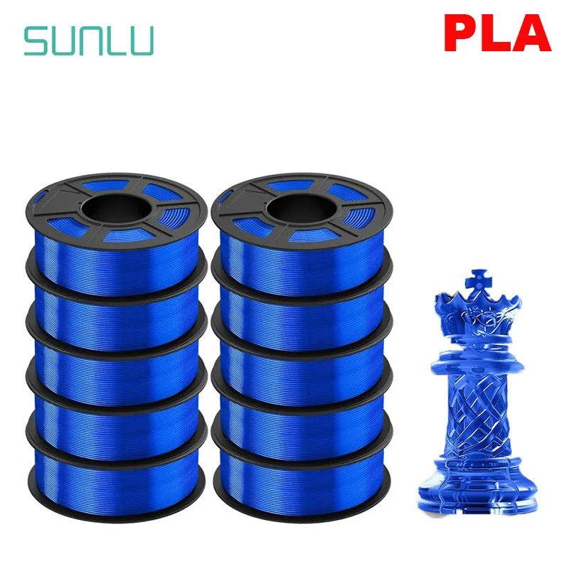 SUNLU 10KG 3D Filament PLA /PLA PLUS Filament 10kg 22 lbs 1.75mm 3D Printer Filament Environmentally friendly High strength PLA